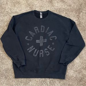 Badass vintage cardiac nurse sweatshirt
